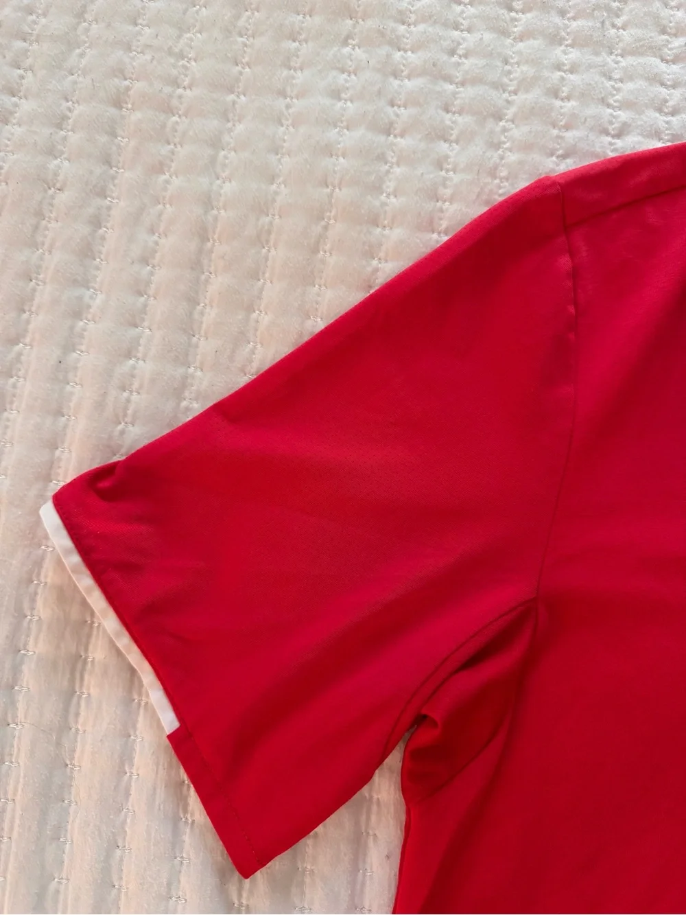 Adidas red Climacool Performance golf polo - Size s